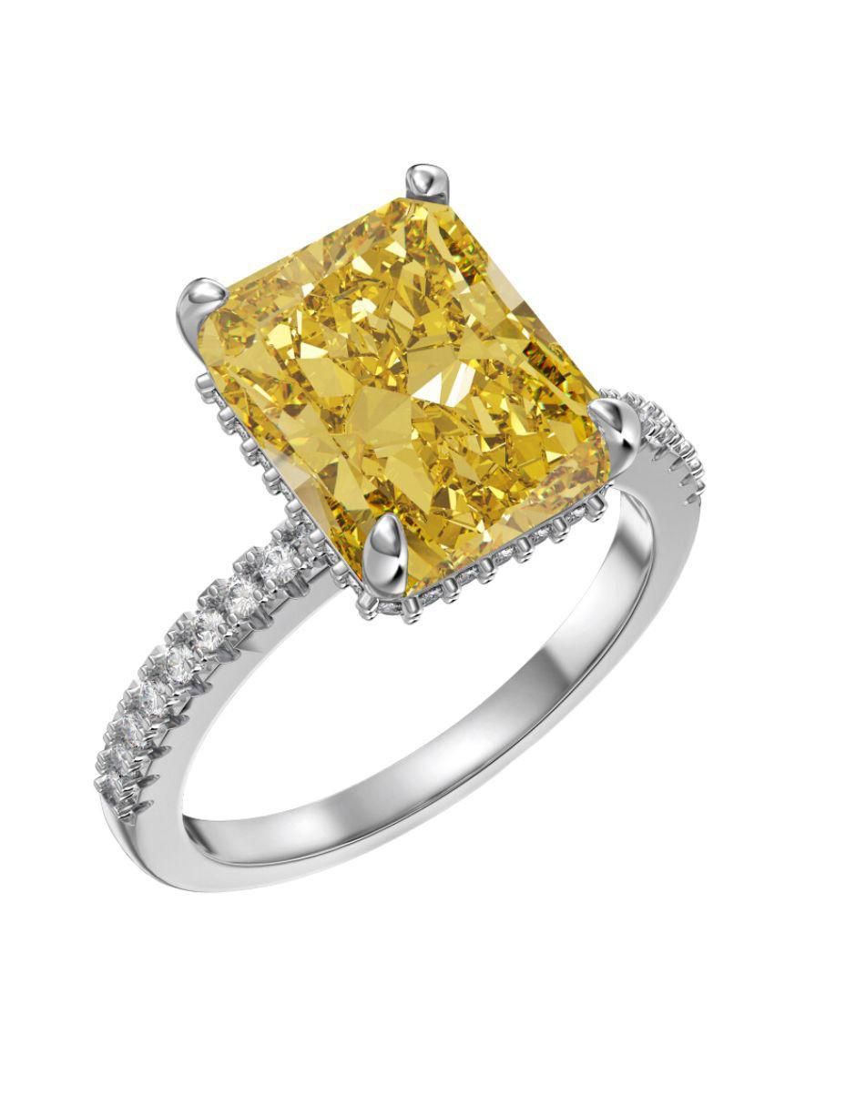 Anillo de compromiso de plata P 925 Lili zirconia Anillo de compromiso de plata P 925 Lili zirconia