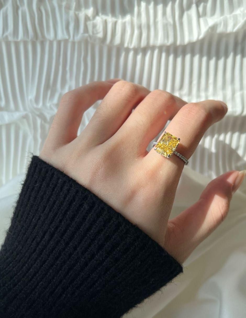 Anillo de compromiso de plata P 925 Lili zirconia 3