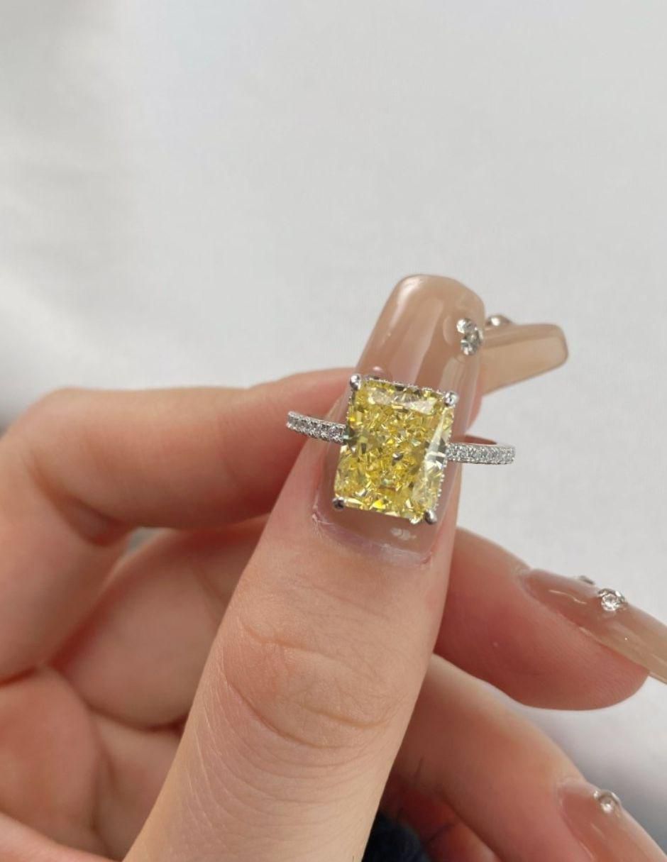 Anillo de compromiso de plata P 925 Lili zirconia 4