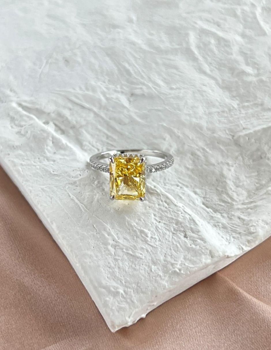 Anillo de compromiso de plata P 925 Lili zirconia 5
