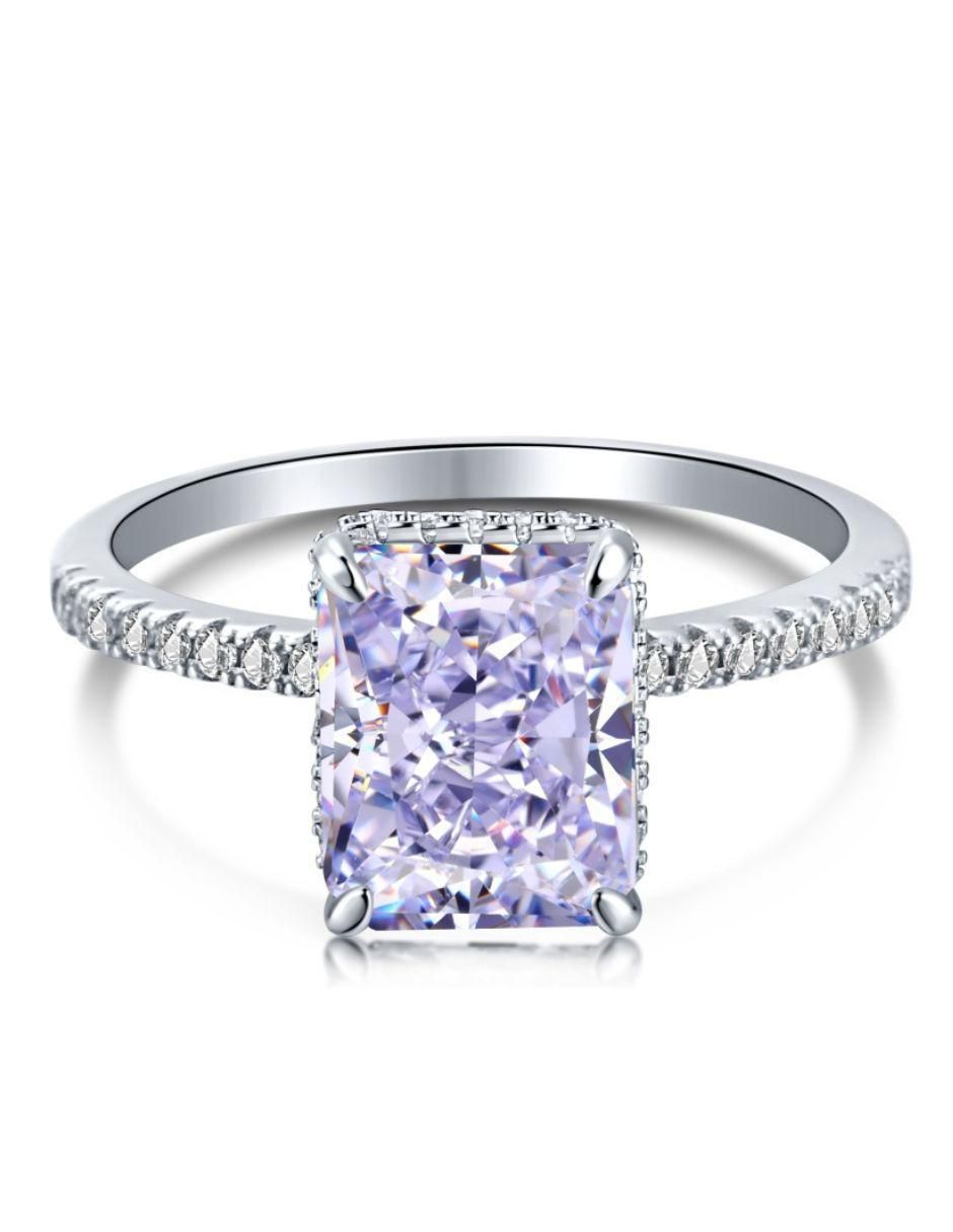 Anillo de compromiso de plata P 925 Lili zirconia