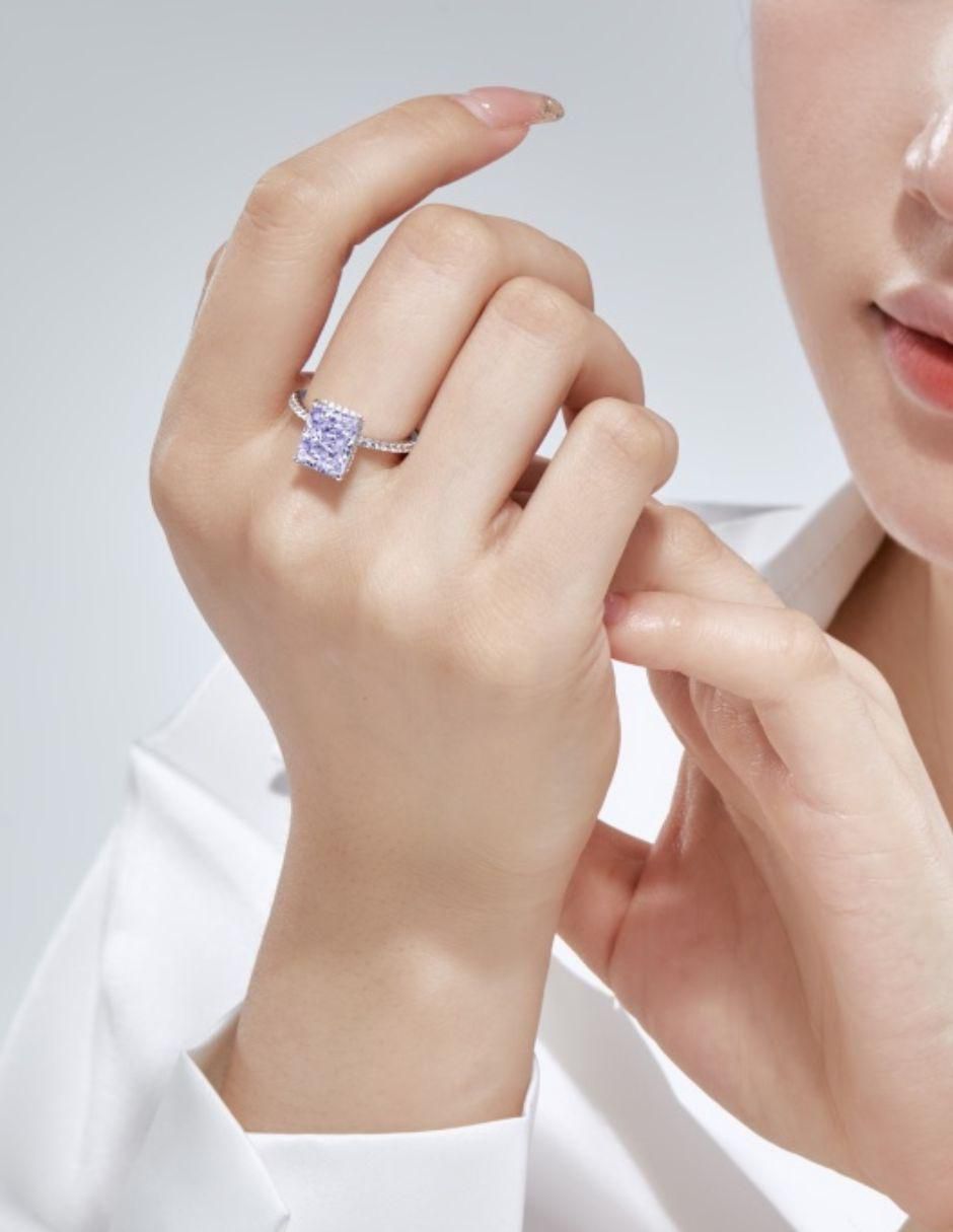 Anillo de compromiso de plata P 925 Lili zirconia 5