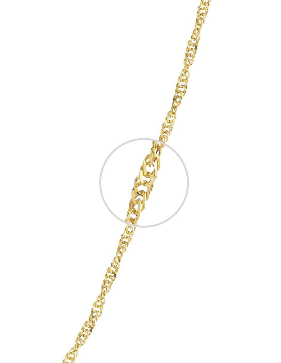 Collar Virgen de Guadalupe ovalado de oro 10 K 2