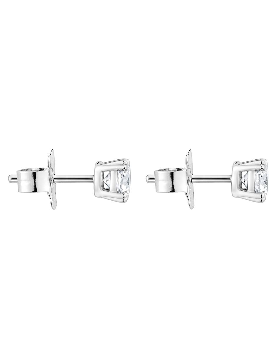 Aretes circulares Essentials Lgd con acabado brillante diamante 2
