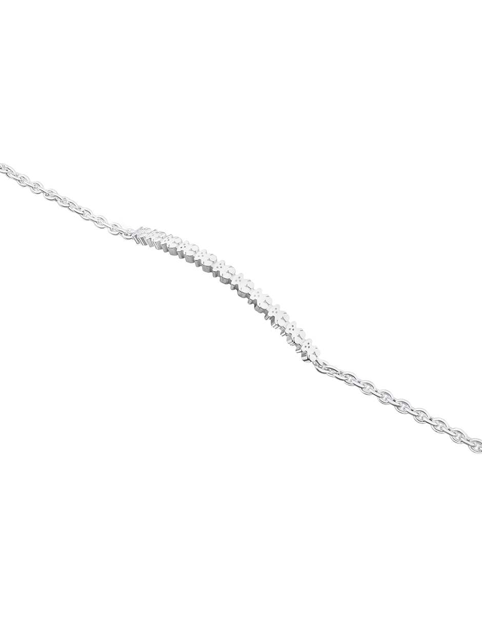 Pulsera de plata P 925 Straight con acabado liso 2