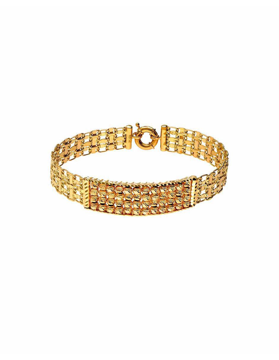 Pulsera de oro con zirconia 14 k