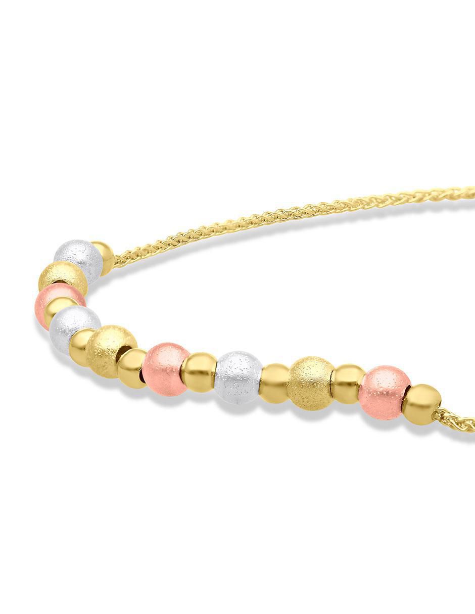 Pulsera de oro 14 K con acabado brillante 2