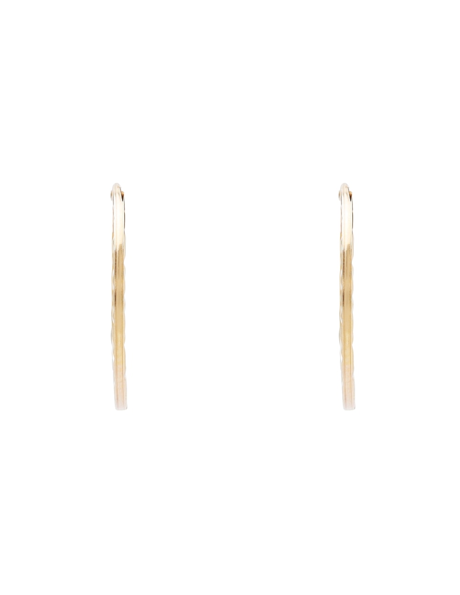 Arracadas Tetera de oro 14 k con acabado texturizado