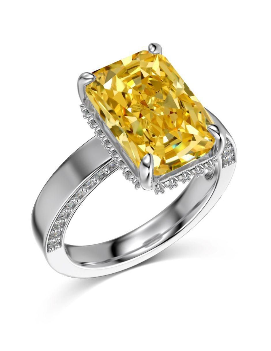 Anillo de compromiso "de" plata p 925 yoiko imperial zirconia