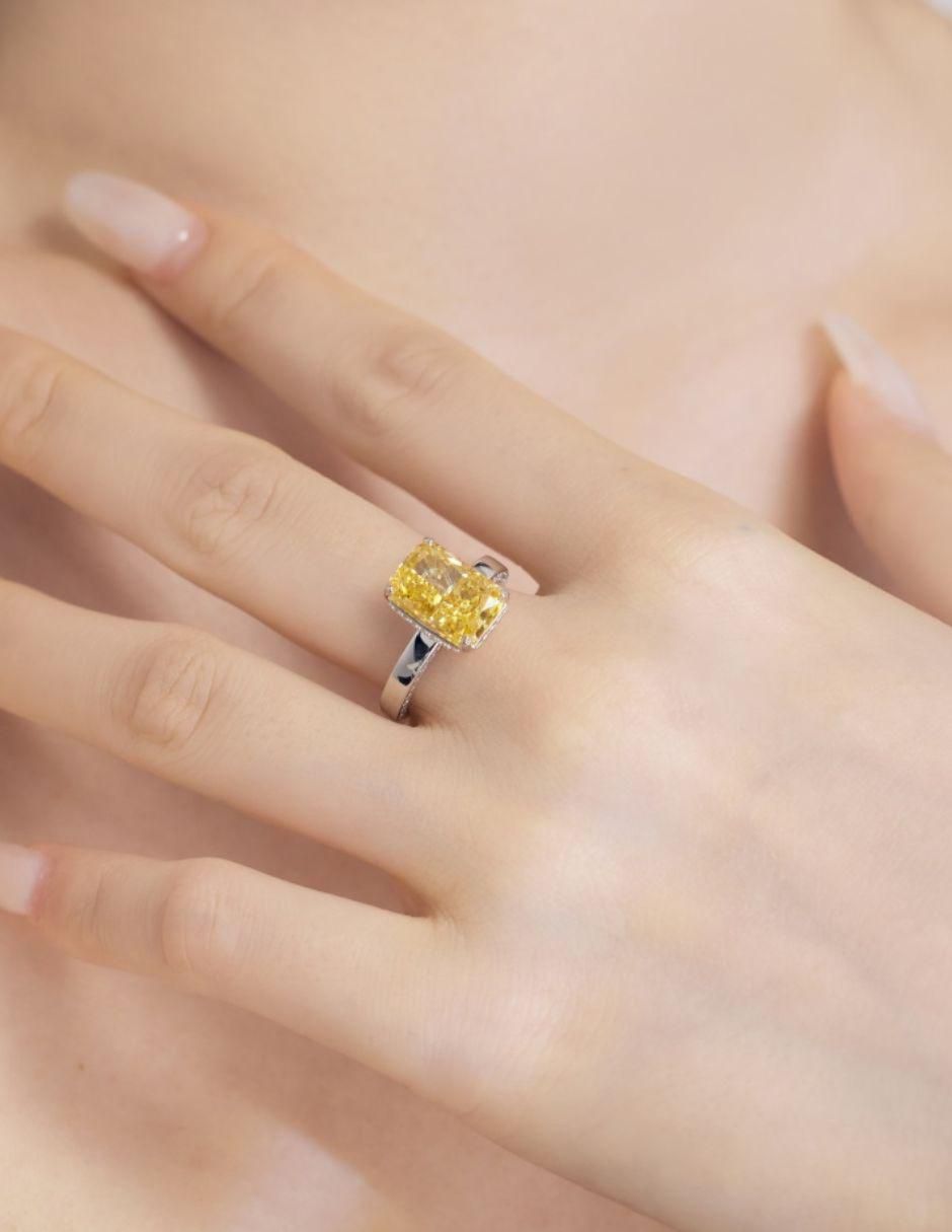 Anillo de compromiso "de" plata p 925 yoiko imperial zirconia
