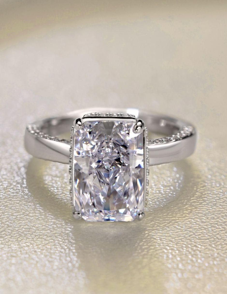 Anillo de compromiso de plata P 925 Imperial zirconia 6