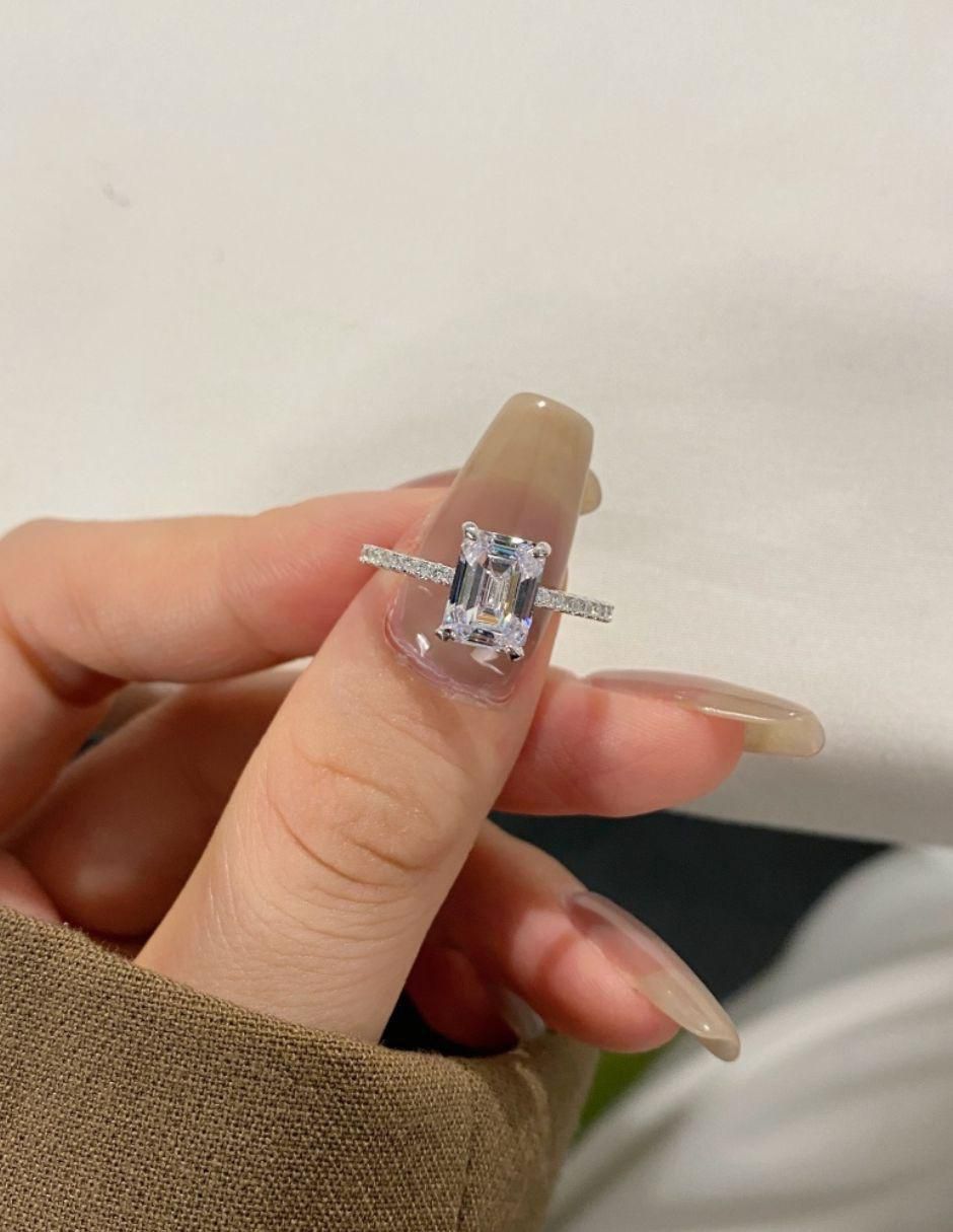Anillo de compromiso de plata P 925 Spiegel zirconia 3