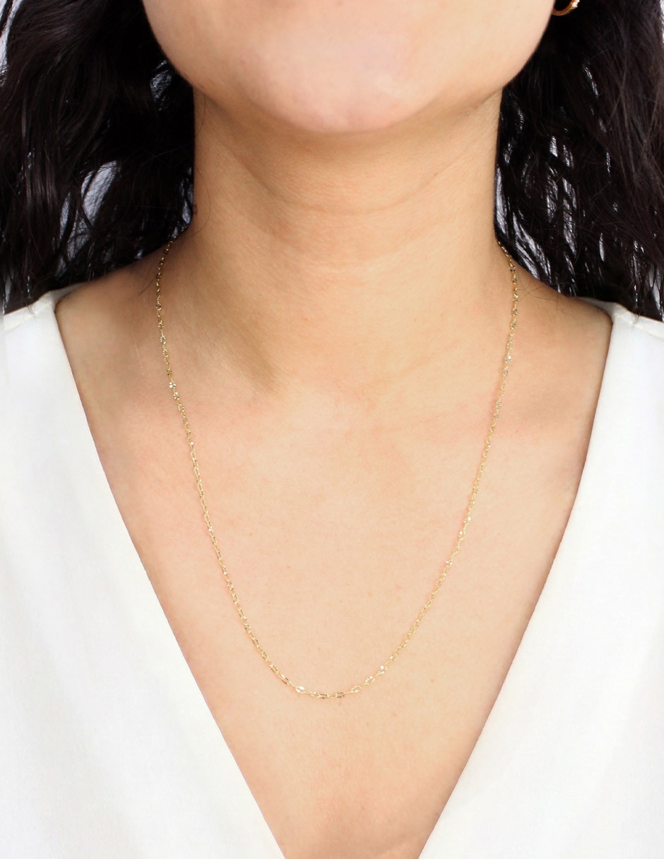 Collar de eslabones de oro amarillo 14 K 3