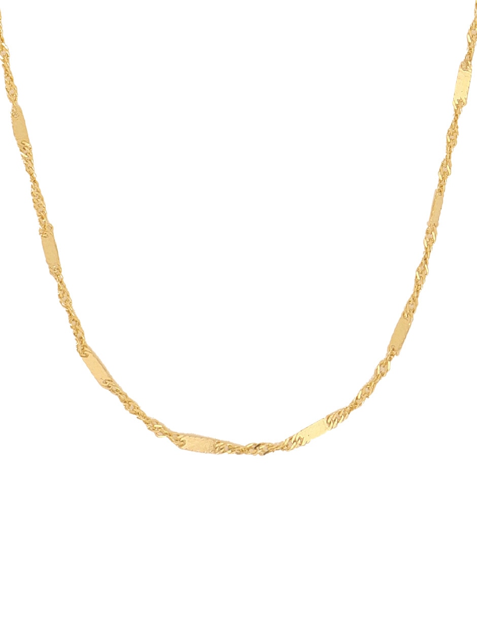 Collar de eslabones de oro amarillo 14 K 1