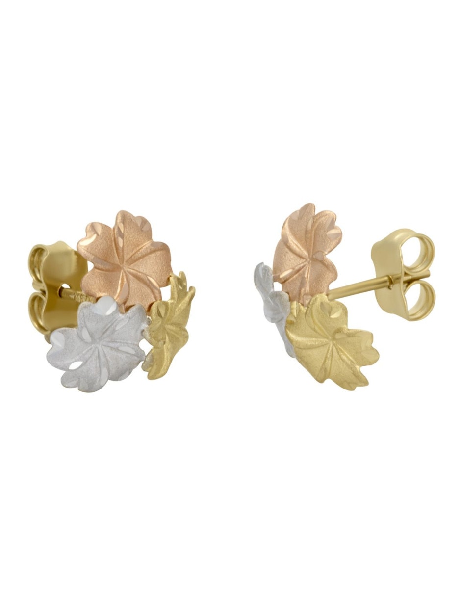 Broqueles de flor de oro florentino Broqueles de flor de oro florentino