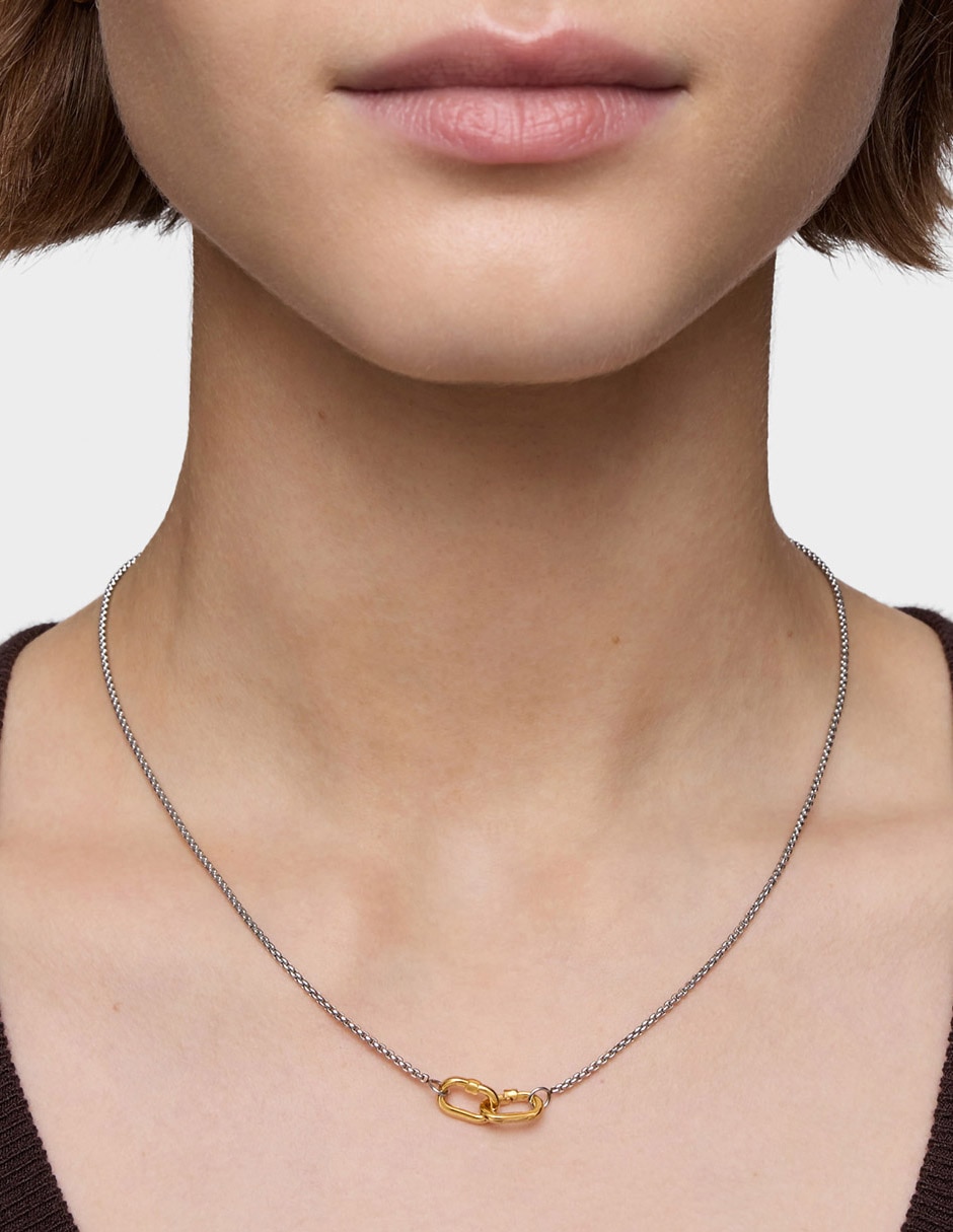 Collar ovalado Hold de oro 18 K 6