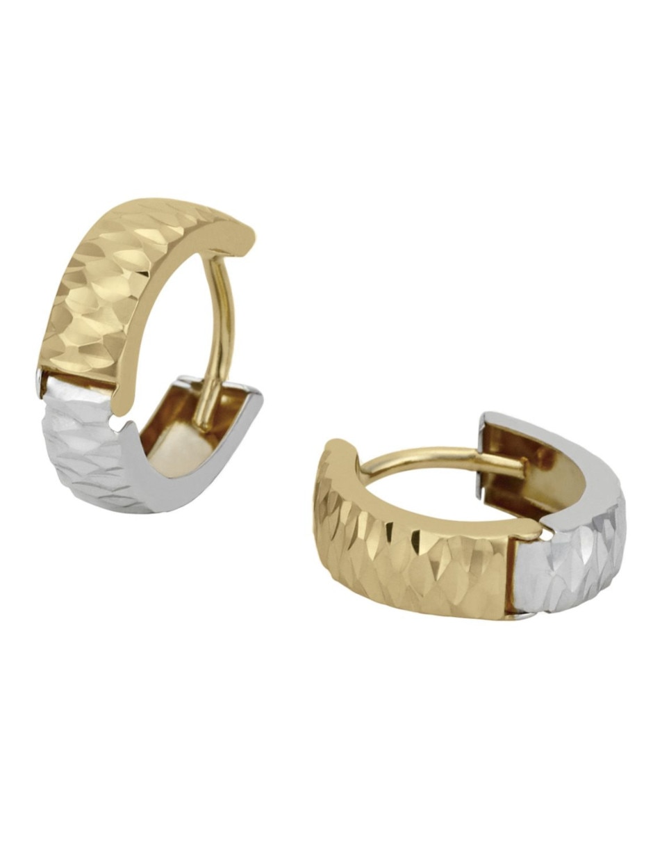 Aretes redondos de oro 2
