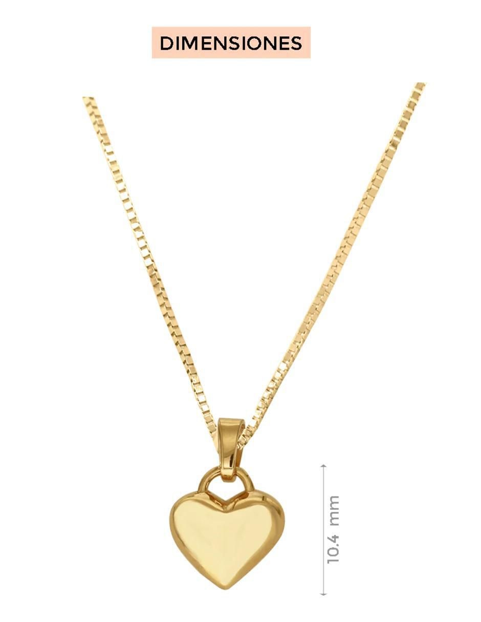 Colgante Y Dije de corazón sam de oro 14 K 4