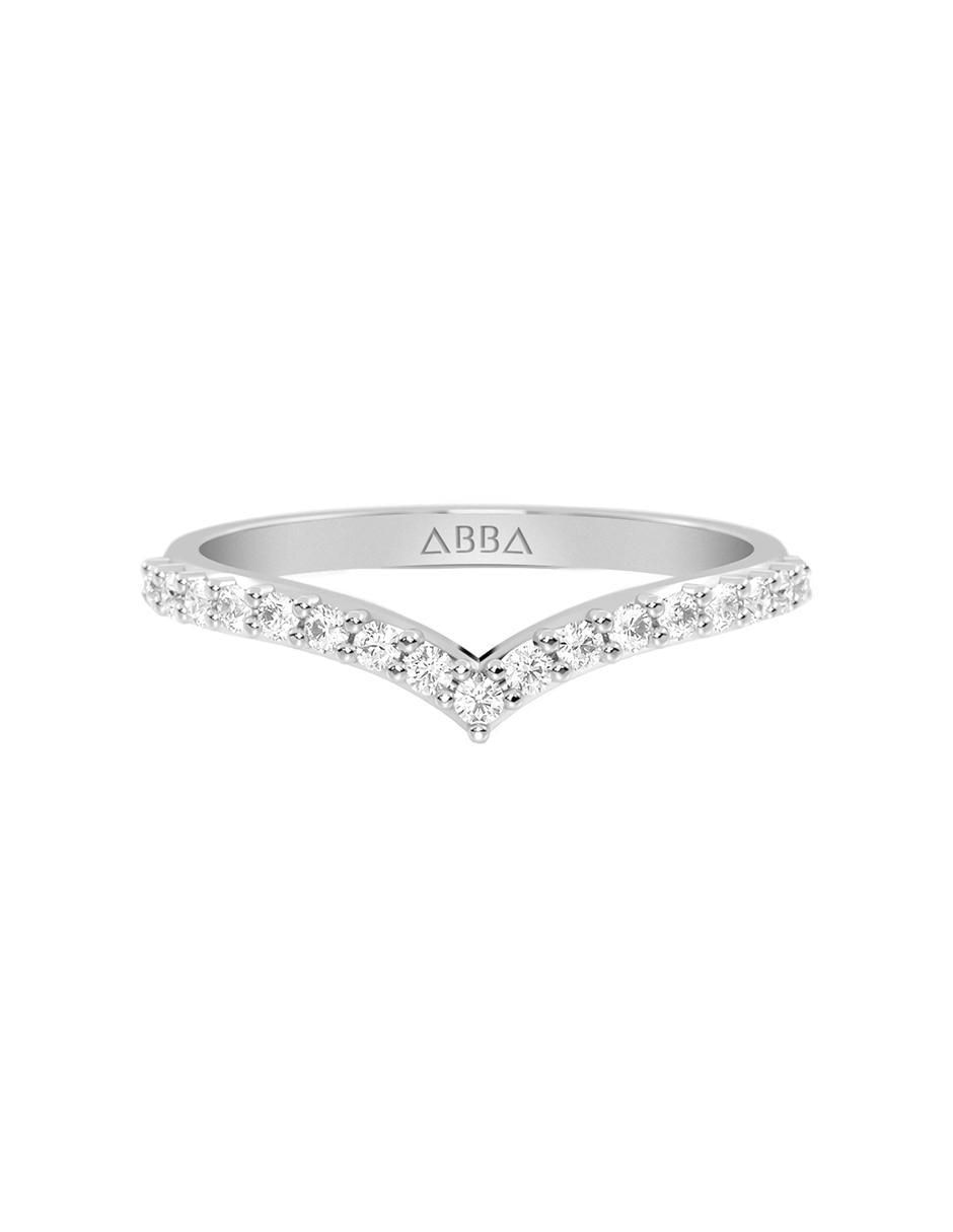 Anillo de oro zirconia brillante