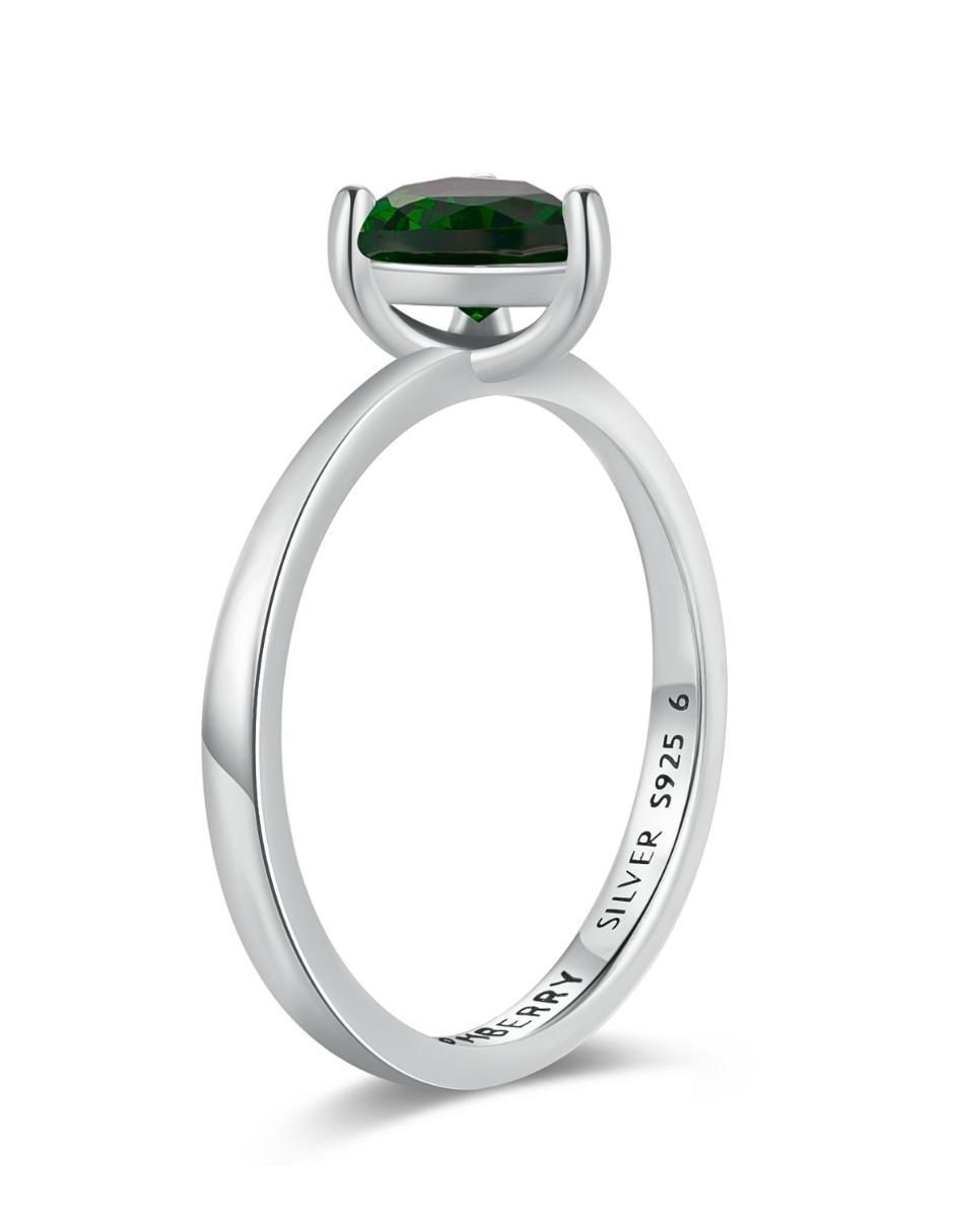 Anillo de corazón P 925 de plata zirconia cúbica brillante 3