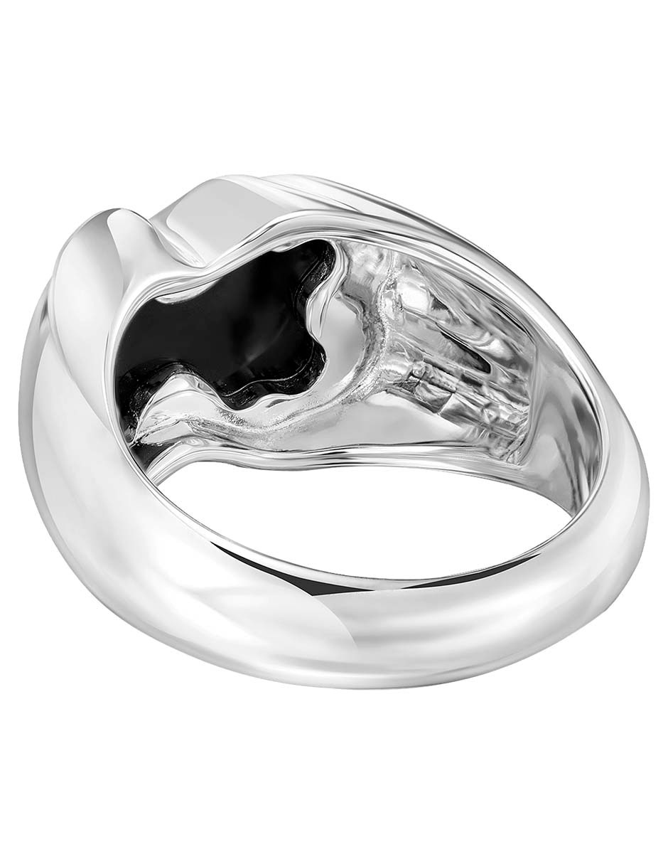 Anillo con gema de oso Icon Color P 925 de plata ónix brillante 3