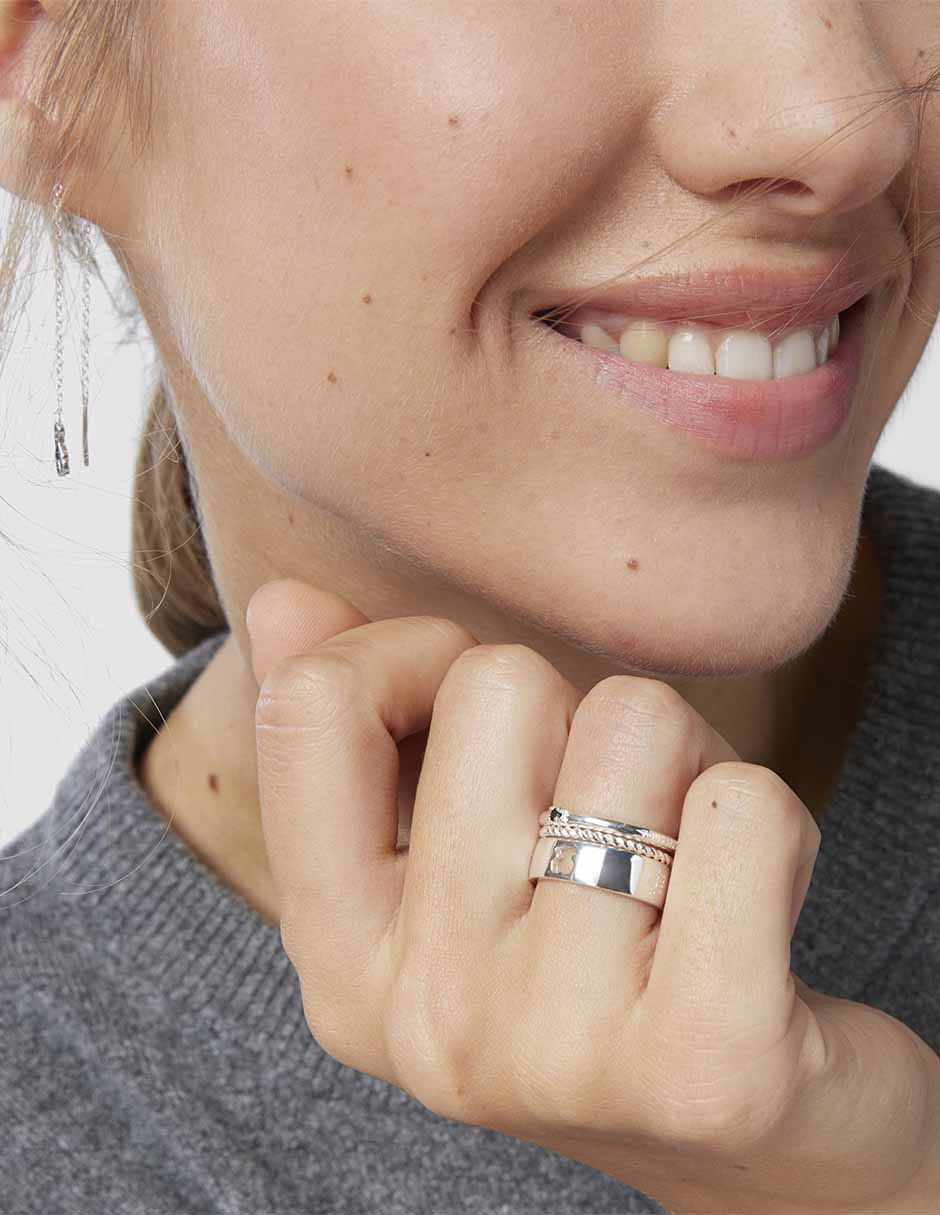 Set anillo Ring Mix P 925 de plata espinela brillante 2