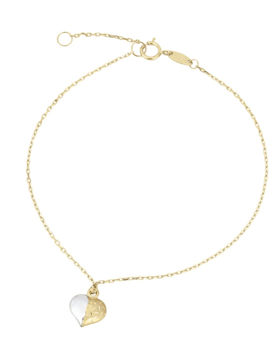 Pulsera de oro 14 K con acabado brillante Pulsera de oro 14 K con acabado brillante