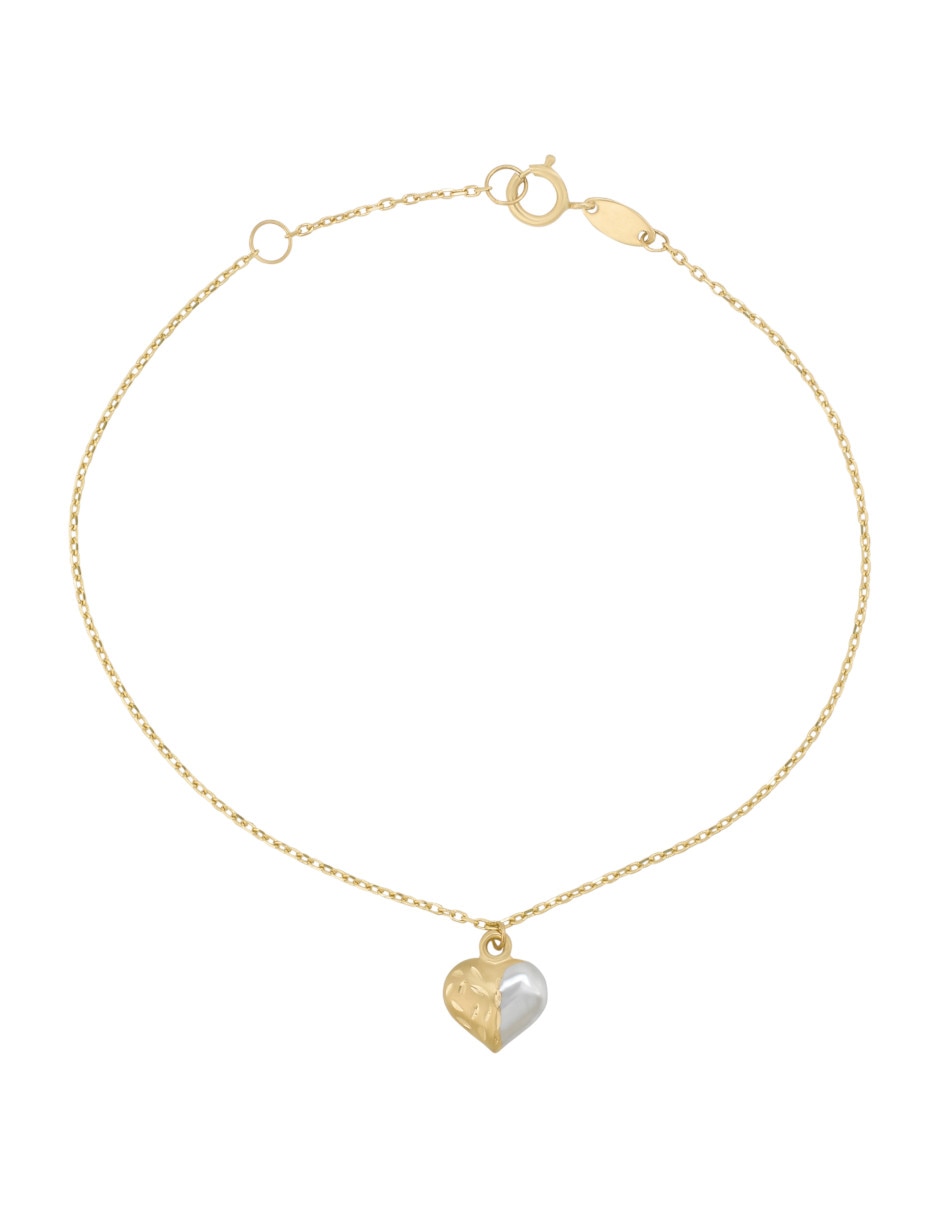 Pulsera de oro 14 K con acabado brillante 4