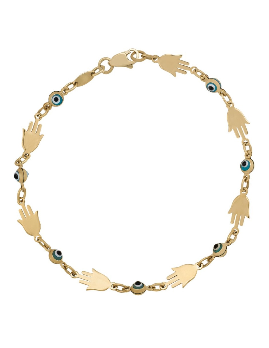Pulsera de oro 14 K con acabado brillante Pulsera de oro 14 K con acabado brillante