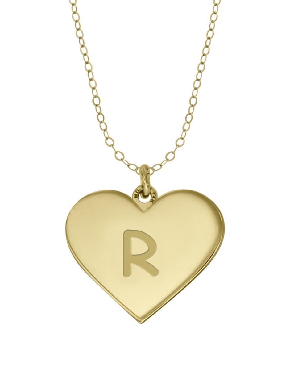 Colgante Y Dije de corazón merari de oro 14 K