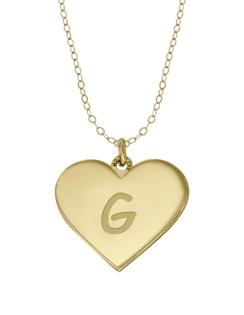 Colgante Y Dije de corazón merari de oro 14 K