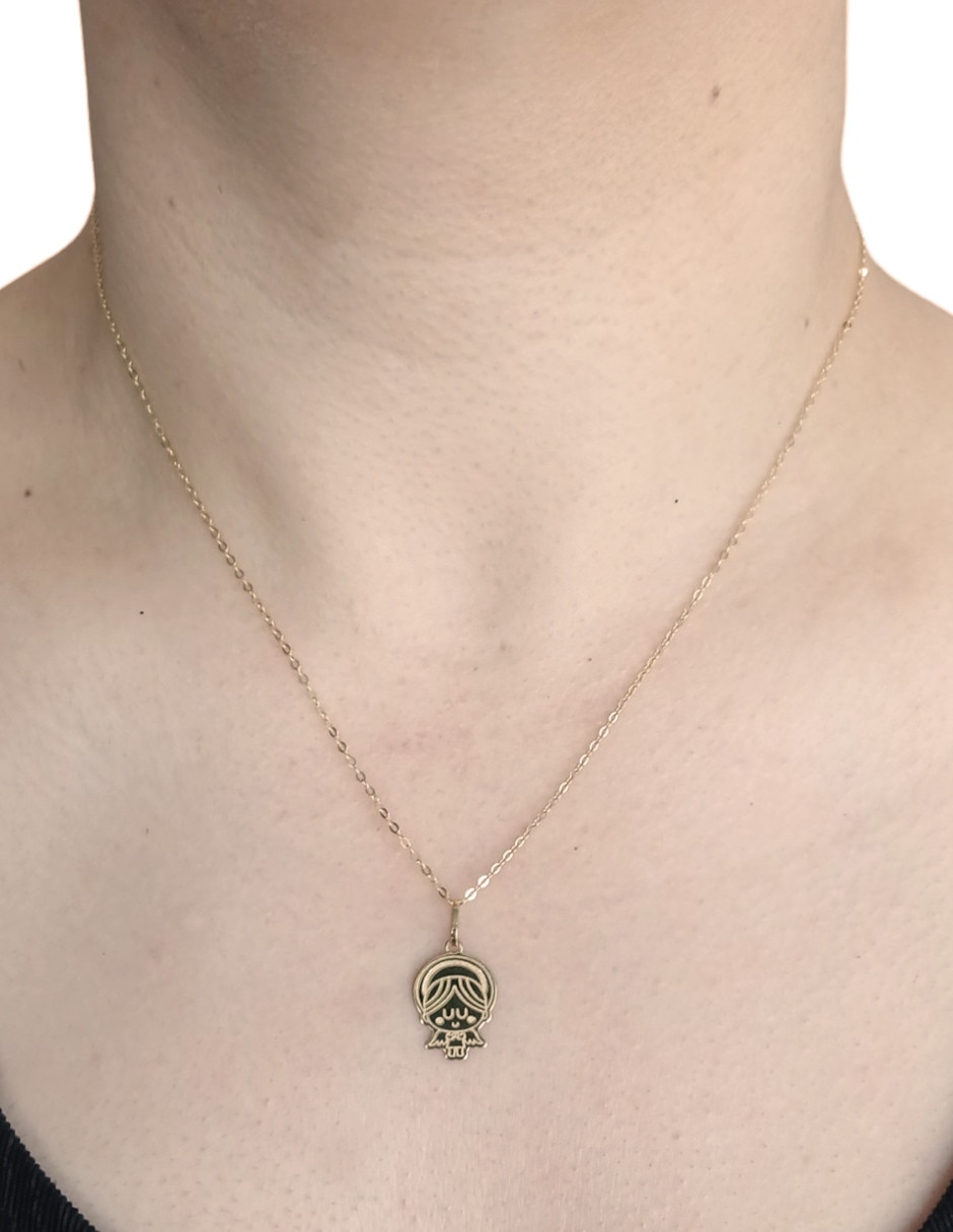 Dije de ángel distroller de oro amarillo 14 K 2