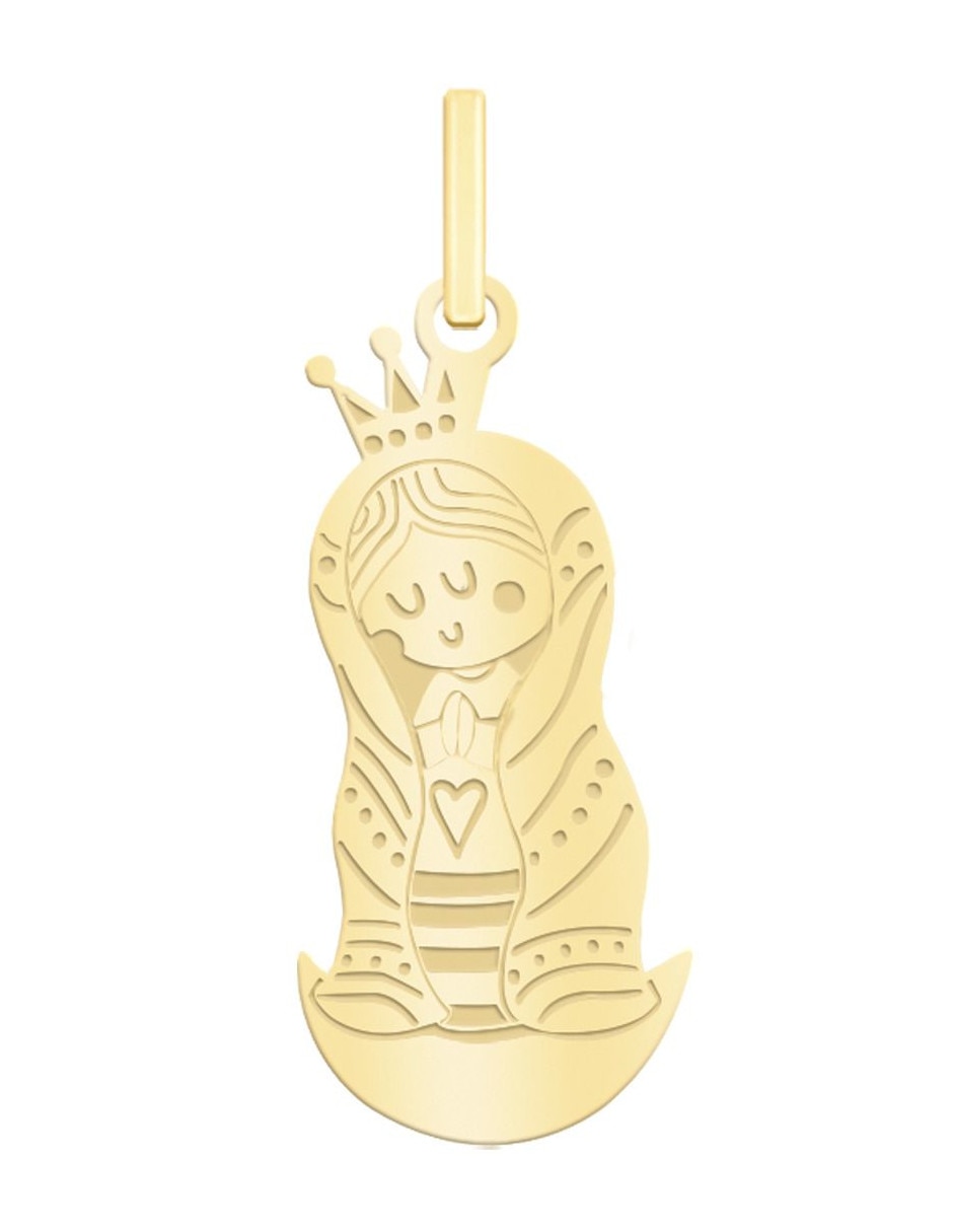Medalla de virgen de guadalupe distroller de oro amarillo 14 K