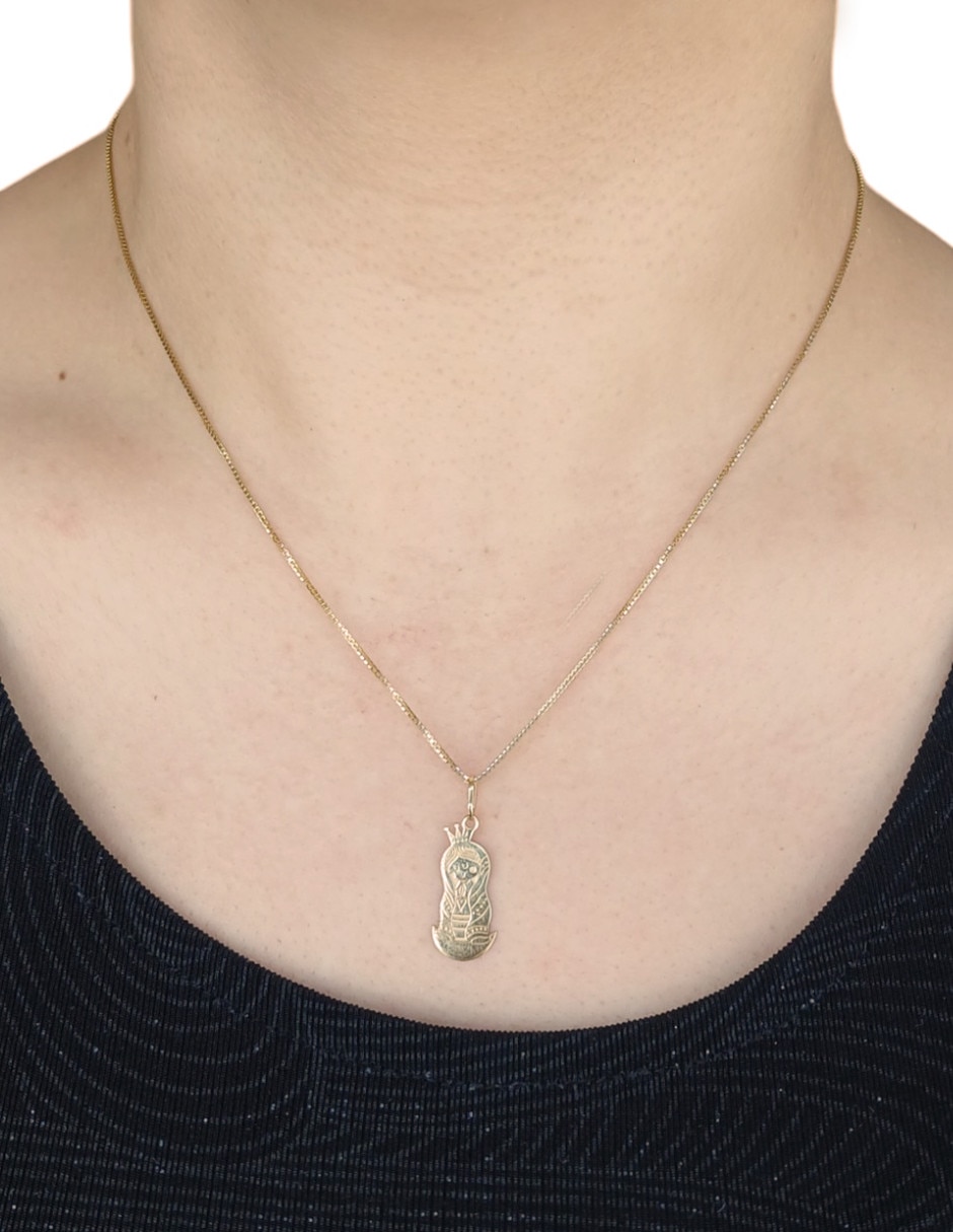 Medalla de virgen de guadalupe distroller de oro amarillo 14 K 2