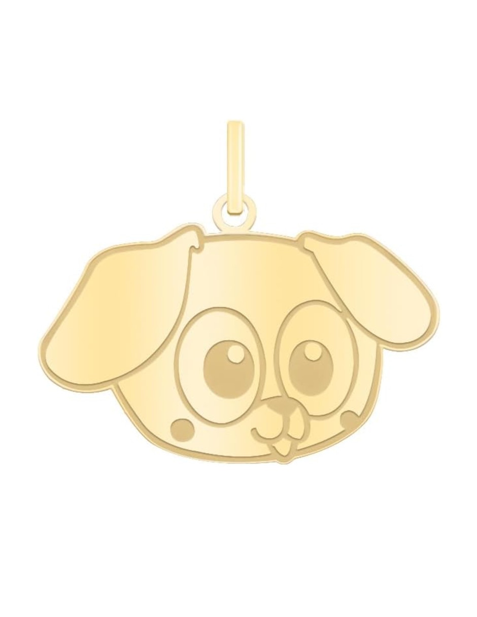Dije de perro distroller de oro amarillo 14 K