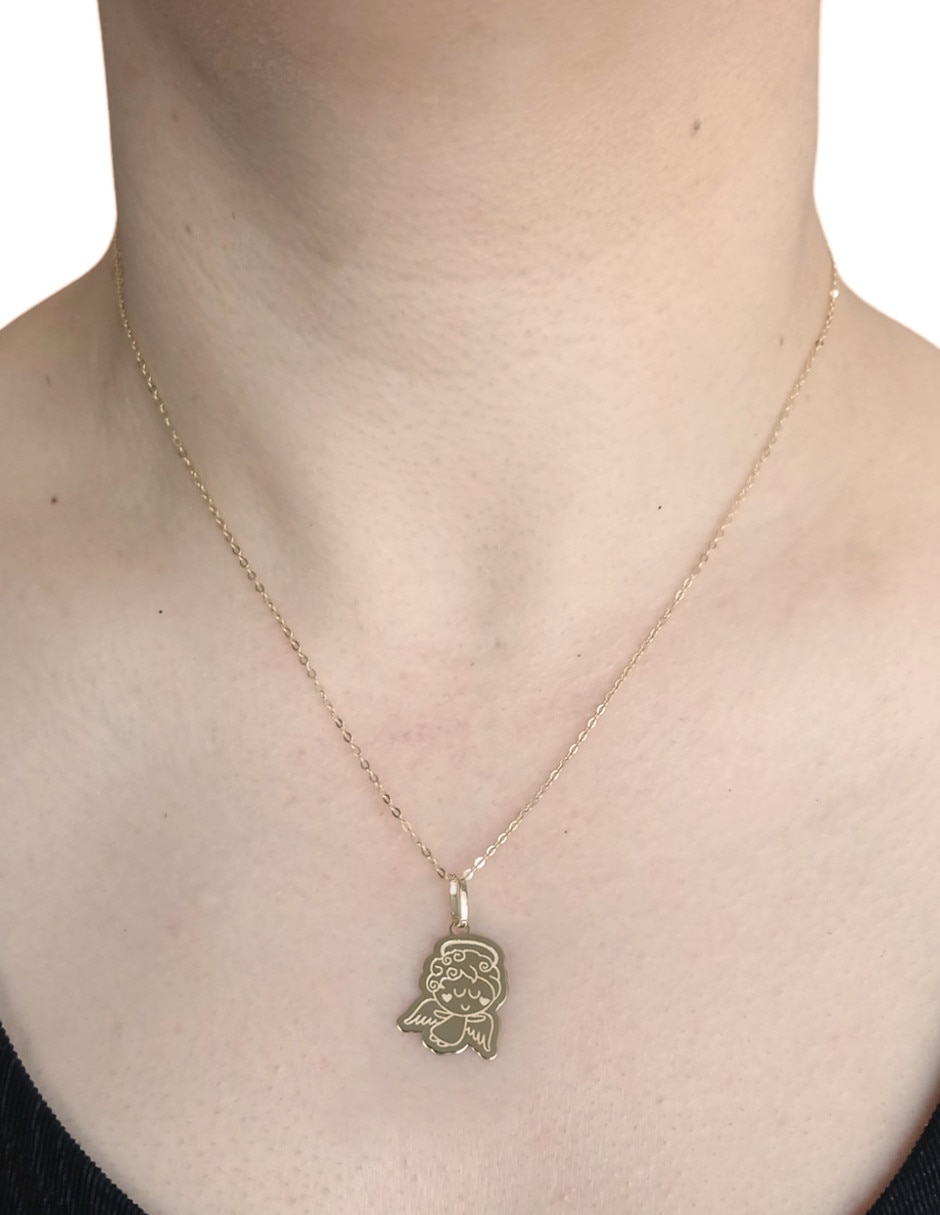 Dije de ángel distroller de oro amarillo 14 K 2