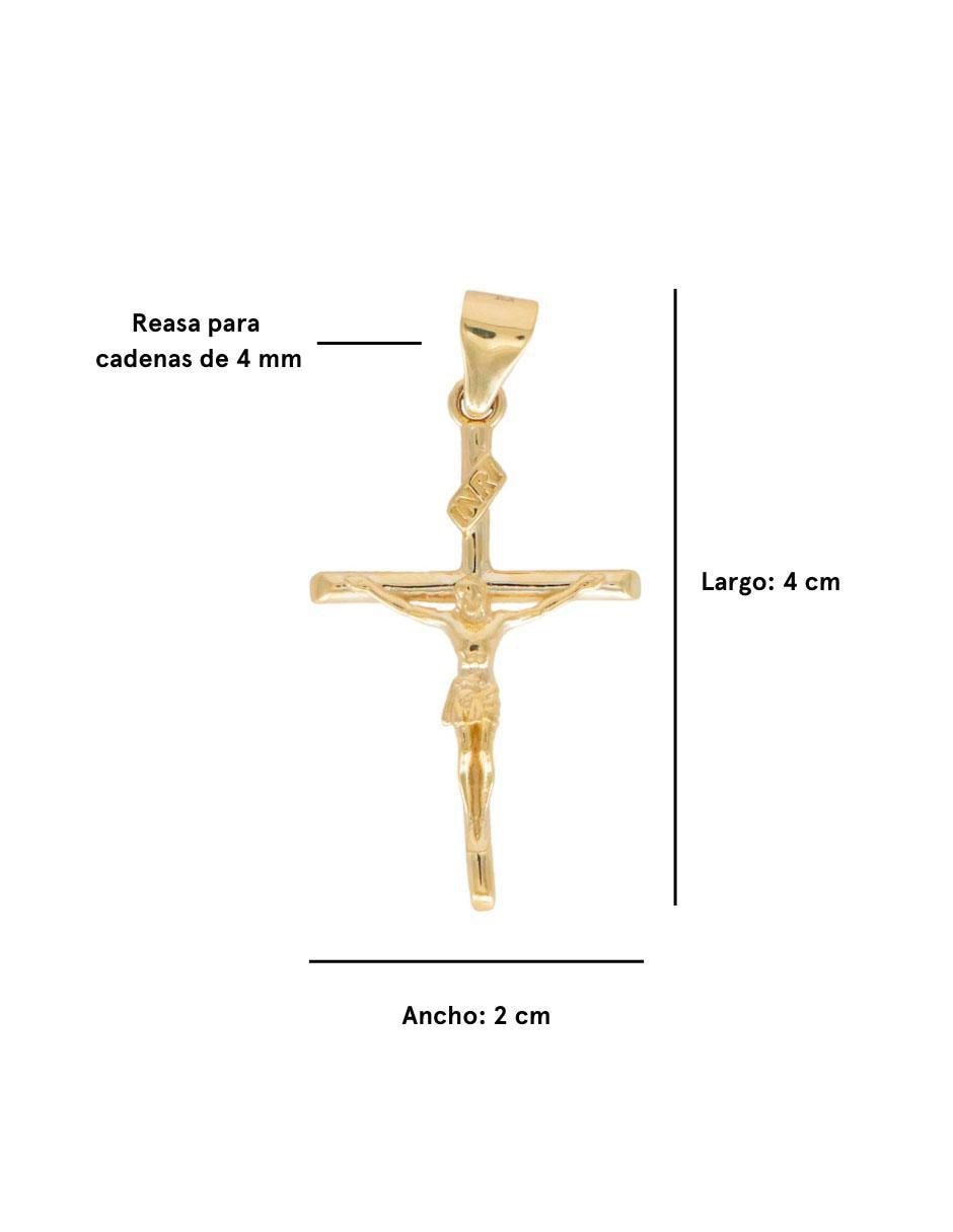 Dije de crucifijo de oro amarillo 10 K 2