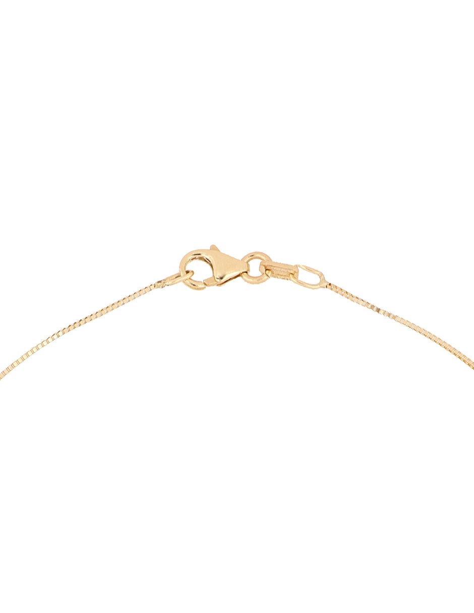 Gargantilla de corazón de oro florentino 14 K 3