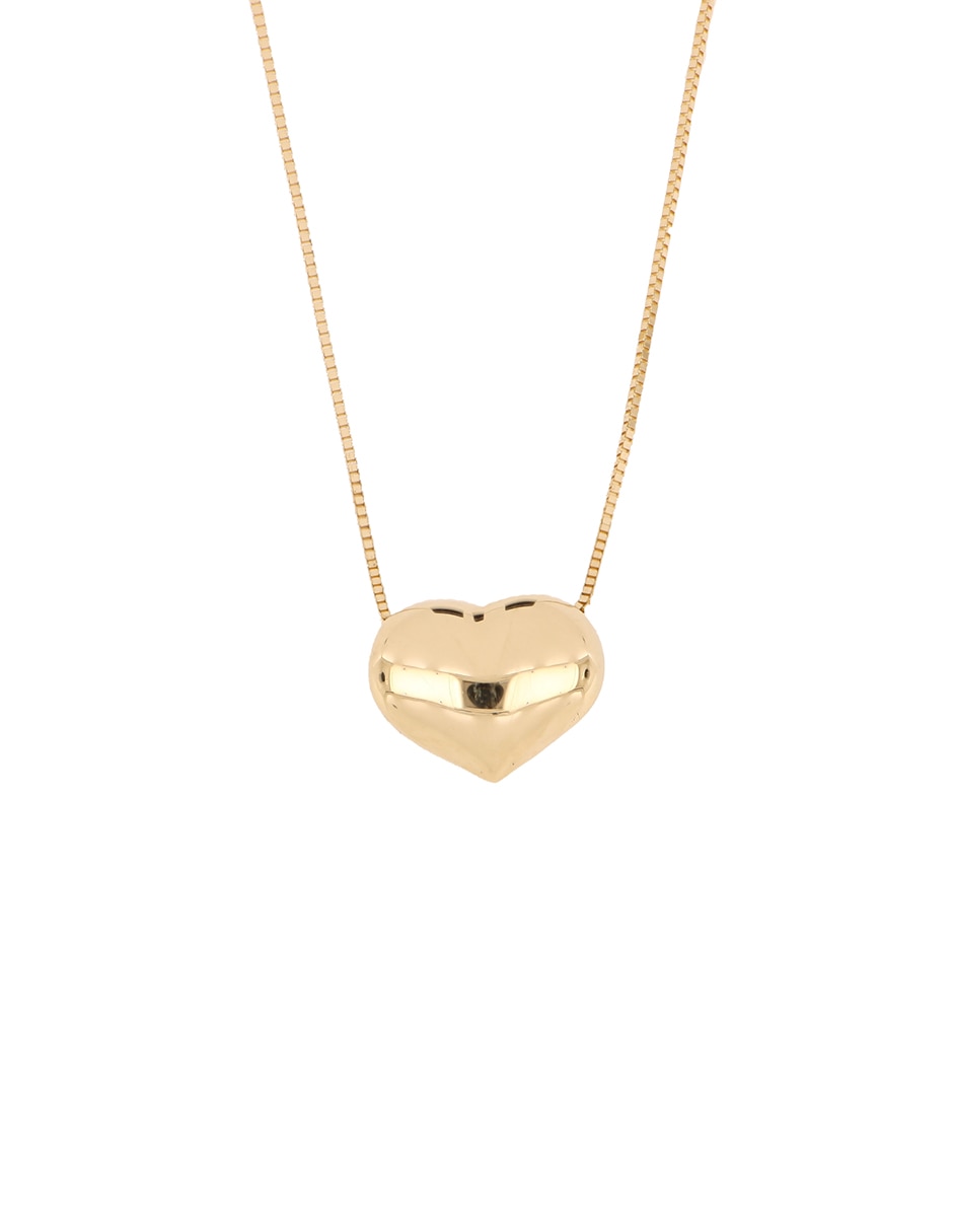 Gargantilla de corazón de oro amarillo 14 K