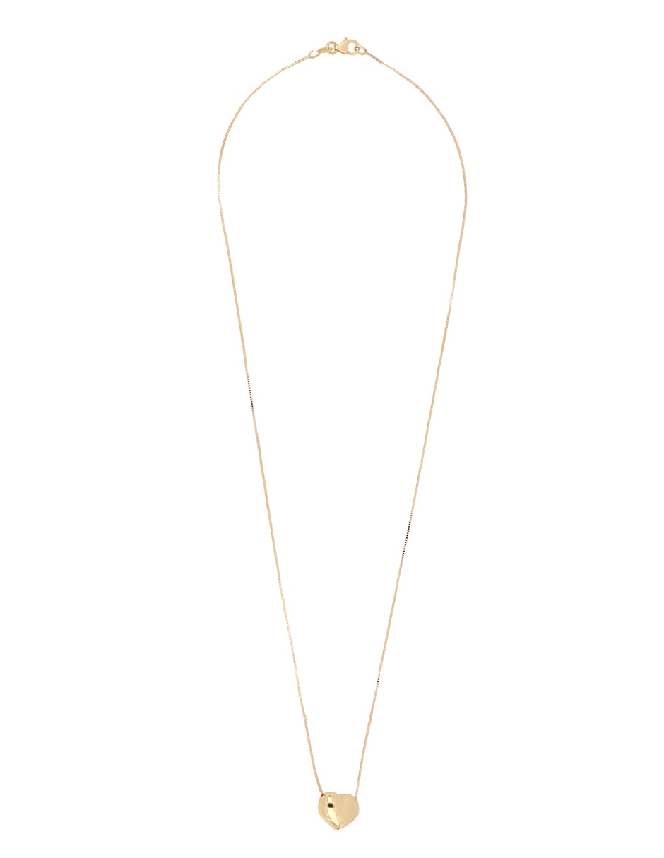 Gargantilla de corazón de oro amarillo 14 K 2
