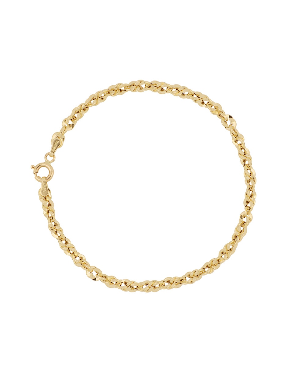 Pulsera de oro 14 K con acabado pulido