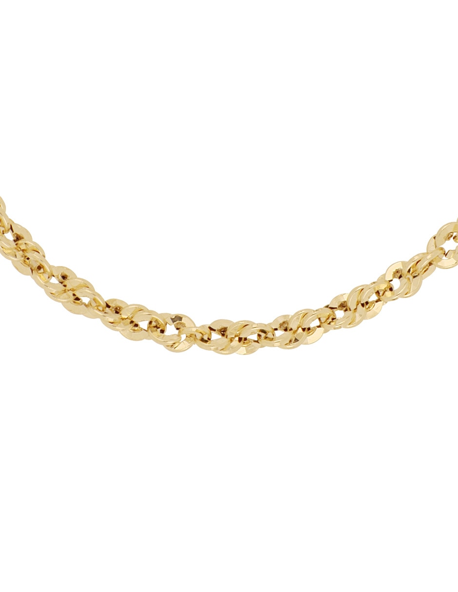 Pulsera de oro 14 K con acabado pulido 1