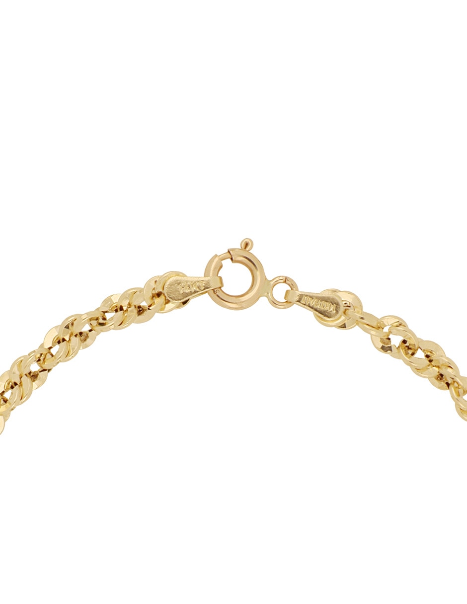 Pulsera de oro 14 K con acabado pulido 2