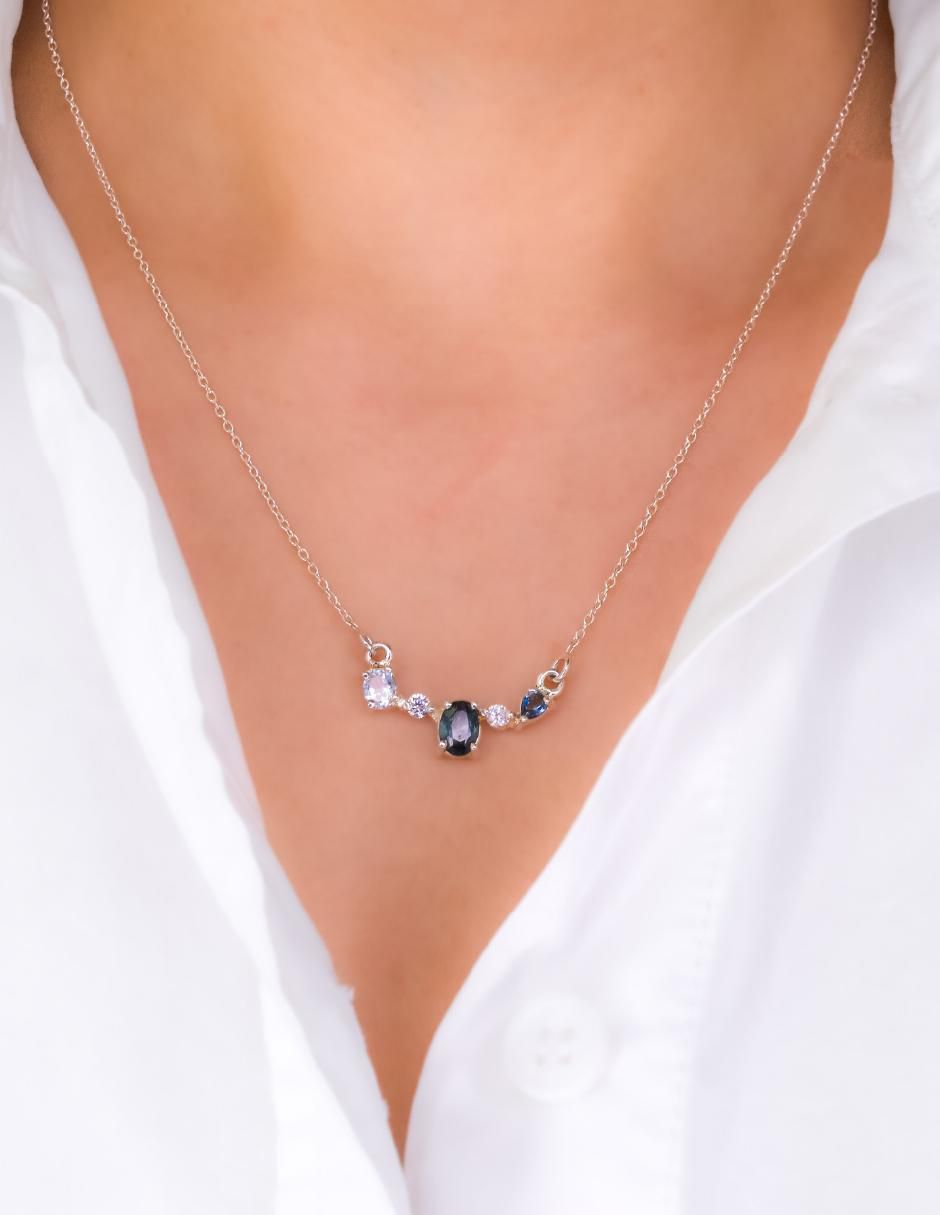 Collar Destellos de plata P 925 4