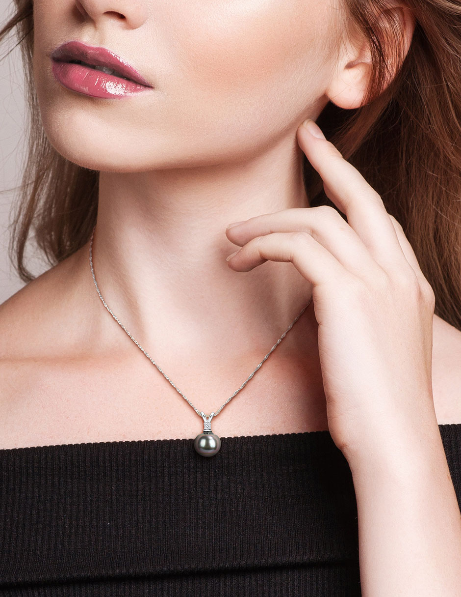 Collar de oro blanco 14 K 3