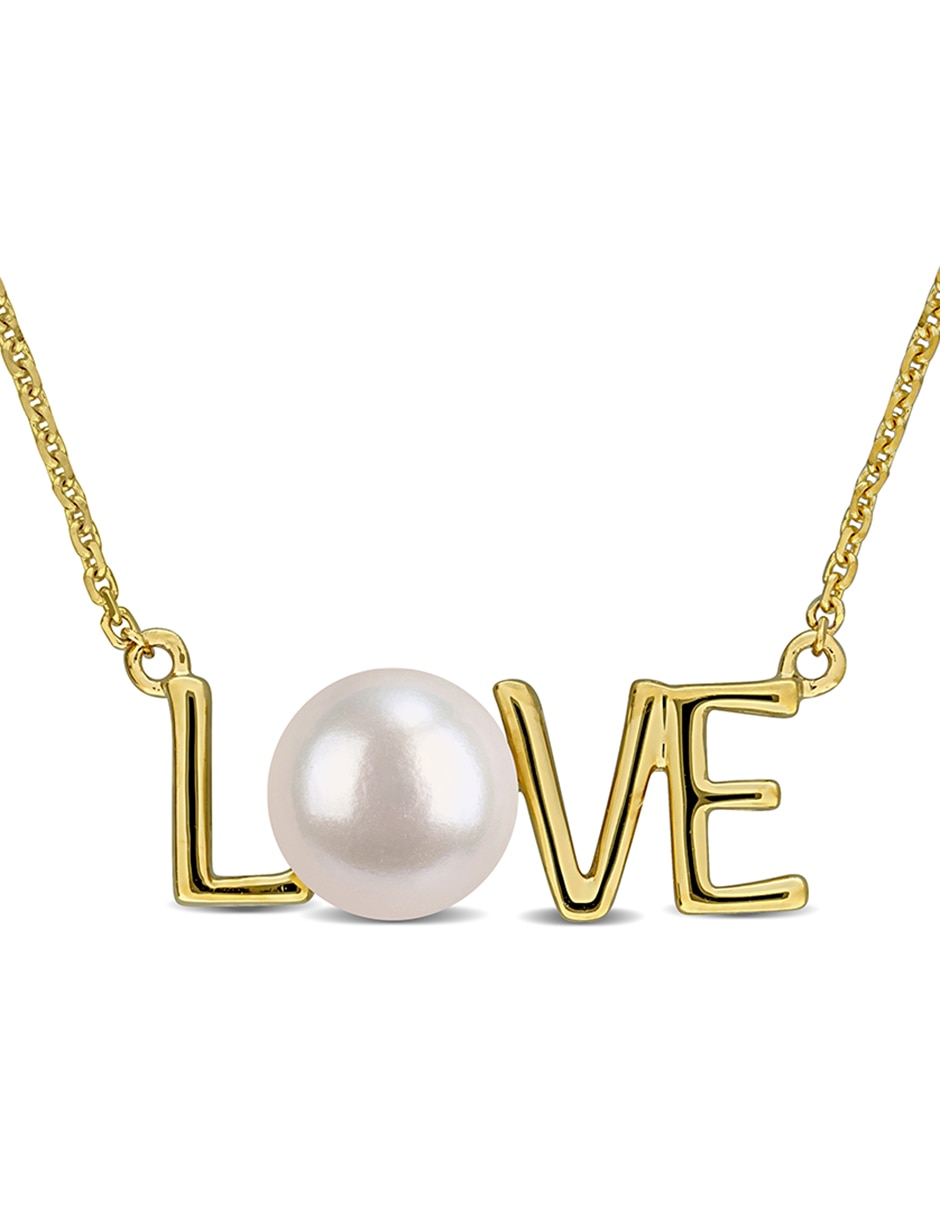 Collar Love de oro amarillo 14 K