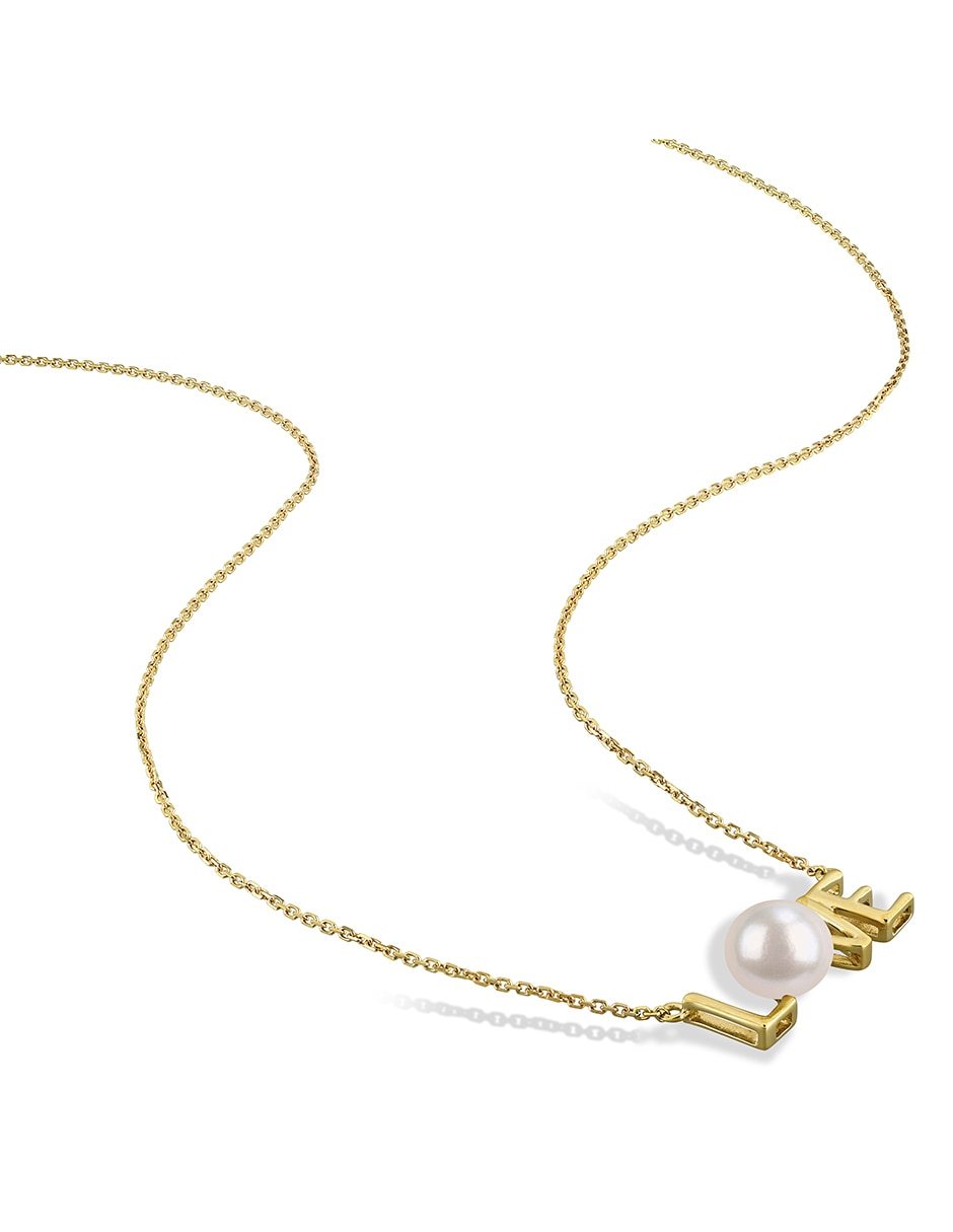 Collar Love de oro amarillo 14 K 2