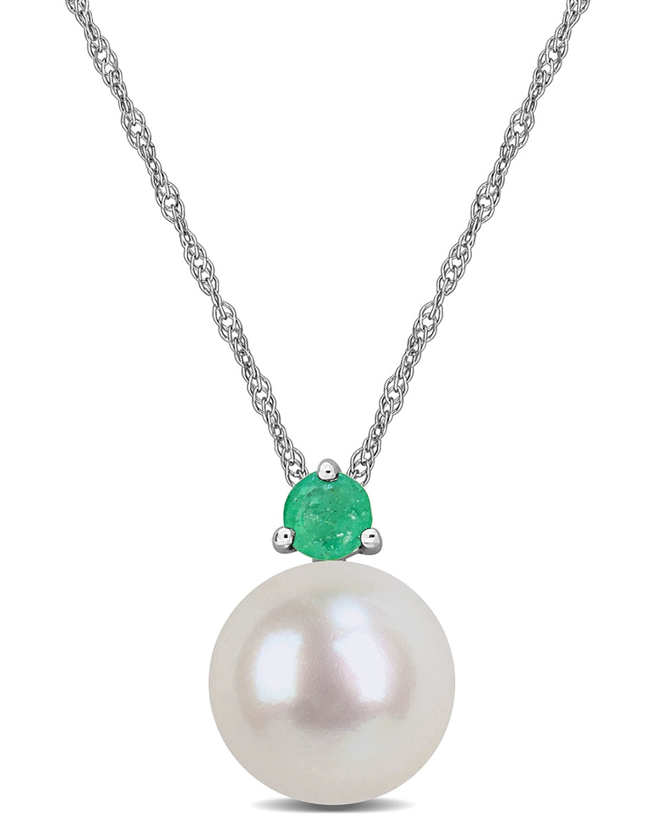 Collar de oro blanco 14 K