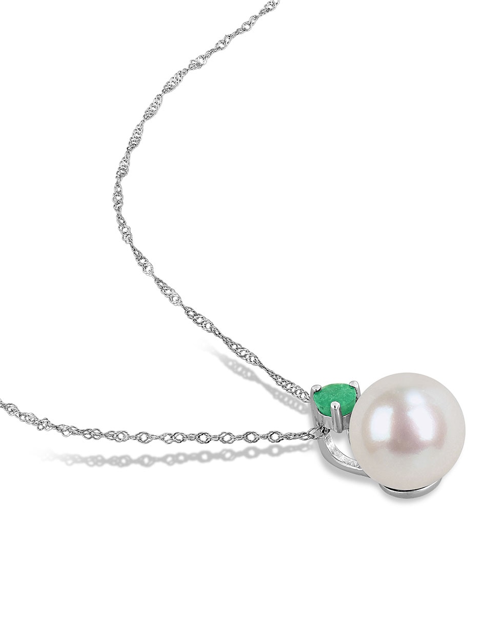 Collar de oro blanco 14 K 2