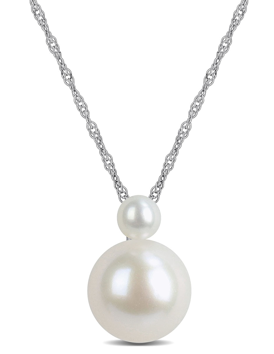 Collar de oro blanco 14 K